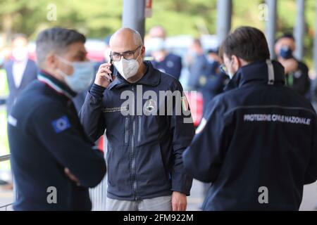 Campobasso, Italia - 6 maggio 2021: Fabrizio Curcio capo del Dipartimento della produzione civile Foto Stock