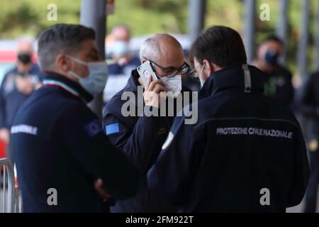 Campobasso, Italia - 6 maggio 2021: Fabrizio Curcio capo del Dipartimento della produzione civile Foto Stock