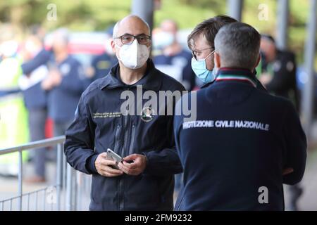 Campobasso, Italia - 6 maggio 2021: Fabrizio Curcio capo del Dipartimento della produzione civile Foto Stock