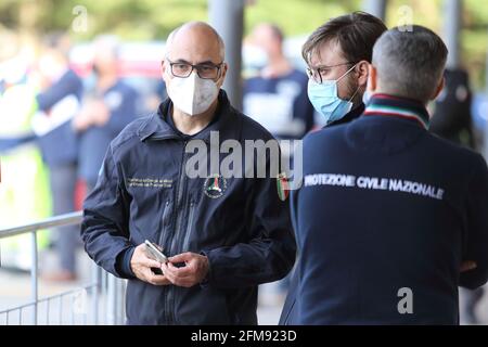 Campobasso, Italia - 6 maggio 2021: Fabrizio Curcio capo del Dipartimento della produzione civile Foto Stock