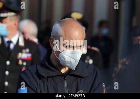 Campobasso, Italia - 6 maggio 2021: Fabrizio Curcio capo del Dipartimento della produzione civile Foto Stock