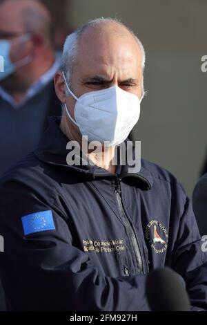 Campobasso, Italia - 6 maggio 2021: Fabrizio Curcio capo del Dipartimento della produzione civile Foto Stock