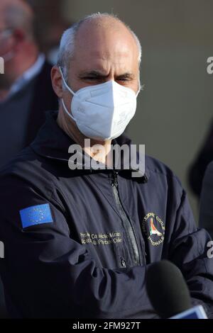 Campobasso, Italia - 6 maggio 2021: Fabrizio Curcio capo del Dipartimento della produzione civile Foto Stock