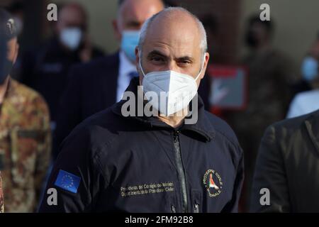 Campobasso, Italia - 6 maggio 2021: Fabrizio Curcio capo del Dipartimento della produzione civile Foto Stock