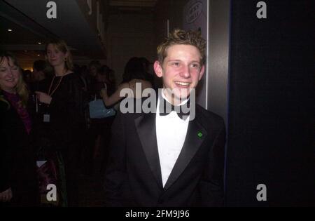 London Film Critic Awards Febbraio 2001 al Savoy Jamie Bell star di Billy Elliot Arriving. Foto Stock