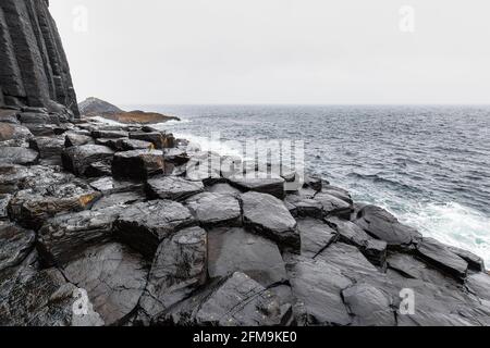 Fingals caverna alle isole tresnish, scozia Foto Stock