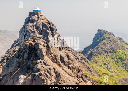 Guru Dattatreya Paduka Mandir tempio a Girnar Hill, Gujarat stato, India Foto Stock