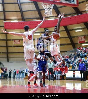 MUNSTER, STATI UNITI - 01 dicembre 2018: Munster vs Hammond High School Basketball Foto Stock
