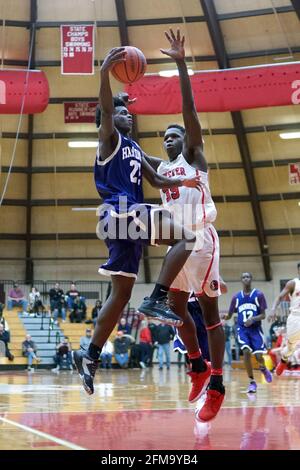 MUNSTER, STATI UNITI - 01 dicembre 2018: Munster vs Hammond Indiana High School Basketball Foto Stock