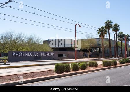 Phoenix, AZ - 20 marzo 2021: Phoenix Art Museum. Foto Stock