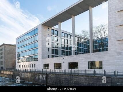 Berlino, Mitte, Ufficio federale degli affari esteri, Werderscher Markt, Sprea Foto Stock