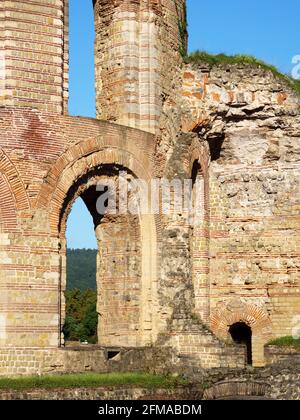 Terme imperiali romane, Treviri, Patrimonio Mondiale dell'UNESCO, Renania-Palatinato, Germania Foto Stock