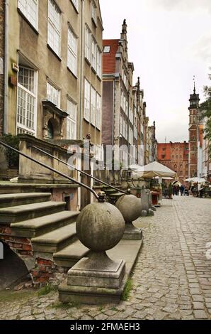 Mariacka street in Gdansk. Polonia Foto Stock