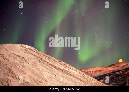 Aurora Australis McMurdo Antartide Foto Stock