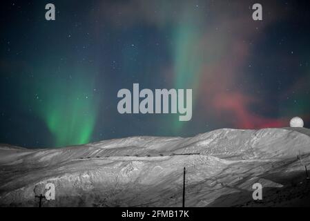 Aurora Australis McMurdo Antartide Foto Stock