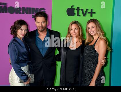 Harry Connick Jr, Jill Goodacre, Georgia Tatum Connick, Sarah Kate Connick, Charlotte Connick arriva al Morning Show New York Premiere da APPLE TV, tenuto al Lincoln Center a New York City, lunedì 28 ottobre 2019. Foto di Jennifer Graylock-Graylock.com 917-519-7666 Foto Stock