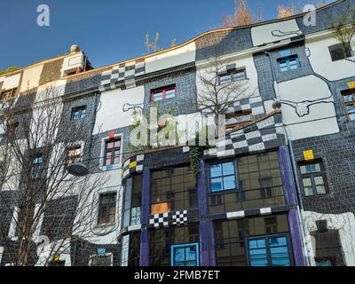 KUNST HAUS VIENNA. Museo Hundertwasser, 3 ° distretto, Landstrasse, Vienna, Austria Foto Stock