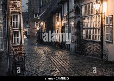 Lüneburg, 'Auf dem Meere' in serata Foto Stock