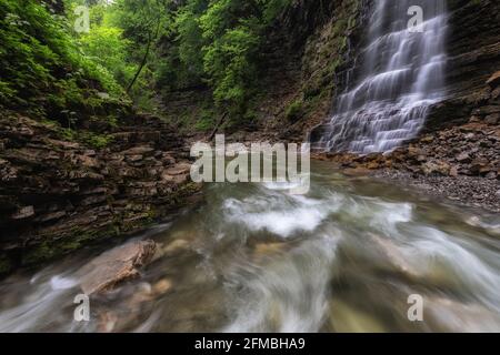 Il adatto a Bad Vigaun nel Salzburger Land. Foto Stock