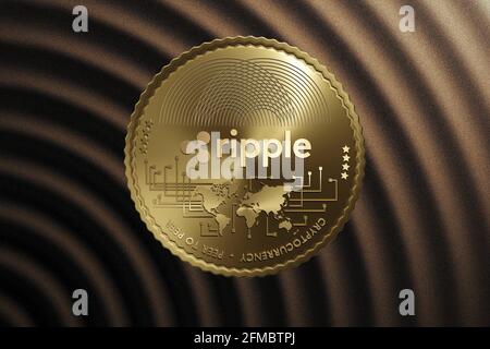 Ripple crittografia XRP, illustrazione concettuale Foto Stock