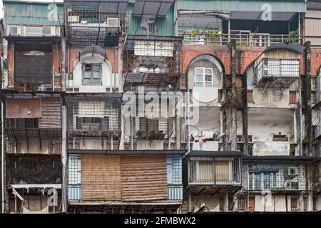 Vista sulla strada, Hanoi, Vietnam Foto Stock