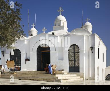 Chiesa di San Giorgio sul Monte Lycabettus Atene. La Grecia Foto Stock