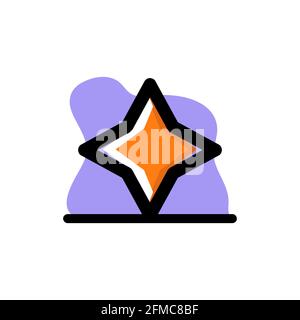 Conceptual Star Icon Design Vector Illustration eps10 ideale per tutti scopi Illustrazione Vettoriale