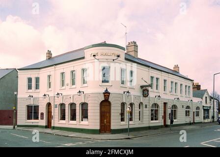 The Halfway Pub, Pontcanna, cardiff, 1989 Foto Stock