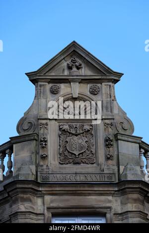 Edificio della banca datato 1883 ad Altrincham in Greater Manchester Foto Stock