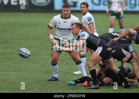 NEWCASTLE UPON TYNE, REGNO UNITO. 8 MAGGIO Sam Stuart di Newcastle Falcons durante la partita della Gallagher Premiership tra Newcastle Falcons e London Irish a Kingston Park, Newcastle sabato 8 maggio 2021. (Credit: Robert Smith | MI News) Credit: MI News & Sport /Alamy Live News Foto Stock