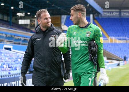 Birmingham, Regno Unito. 8 maggio 2021. Marko MAROSI numero 1 di Coventry City a Birmingham, Regno Unito il 5/8/2021. (Foto di Simon Bissett/News Images/Sipa USA) Credit: Sipa USA/Alamy Live News Foto Stock