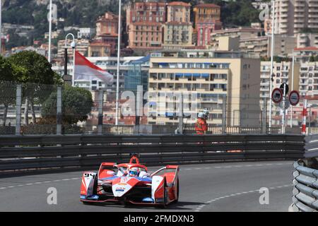 94 Lynn Alexandre (gbr), Mahindra Racing, Mahinda M7Electro, azione durante l'ePrix 2021 di Monaco, 4° incontro del Campionato del mondo di Formula e 2020-21, sul circuito di Monaco l'8 maggio, a Monaco - Foto Grégory Lenenmand / DPPI Foto Stock