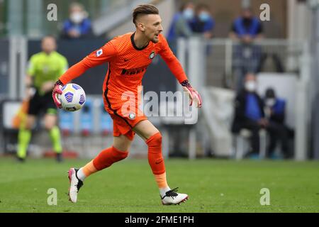 Milano, 8 maggio 2021. Ionut Radu di Internazionale durante la serie A match a Giuseppe Meazza, Milano. L'immagine di credito dovrebbe essere: Jonathan Moscop / Sportimage Foto Stock