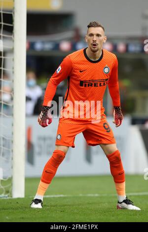 Milano, 8 maggio 2021. Ionut Radu di Internazionale durante la serie A match a Giuseppe Meazza, Milano. L'immagine di credito dovrebbe essere: Jonathan Moscop / Sportimage Foto Stock