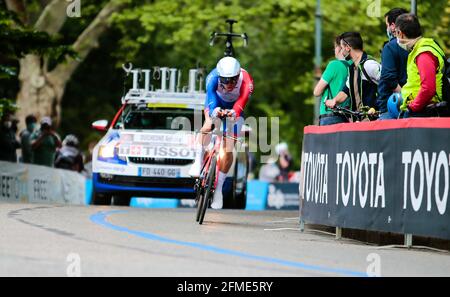 DUCHESNE Antoine durante il Tour d'Italia, giro d'Italia 2021, fase 1, prova individuale (ITT) Torino - Torino (8,6 km) il 8 maggio 2021 in Italia - Foto Nderim Kaceli / DPPI Foto Stock