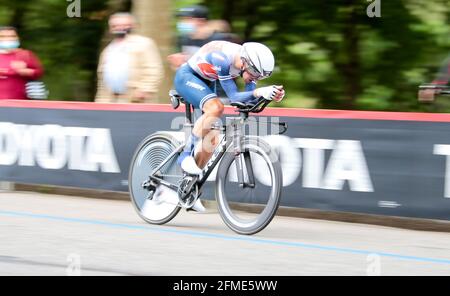 CICCONE Giulio ITA (TREK - SEGAFREDO) durante il Tour d'Italia, giro d'Italia 2021, tappa 1, cronometro individuale (ITT) Torino - Torino (8,6 km) il 8 maggio 2021 in Italia - Foto Nderim Kaceli / DPPI Foto Stock