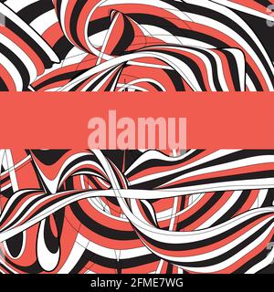 Onde vettoriali a strisce multicolore su sfondi diversi Illustrazione Vettoriale