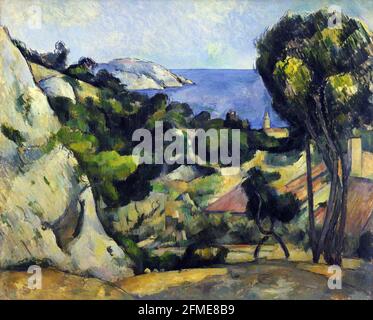 Paul Cézanne. (Francese, 1839-1906). L'Estaque. 1879-83. Olio su tela. Foto Stock