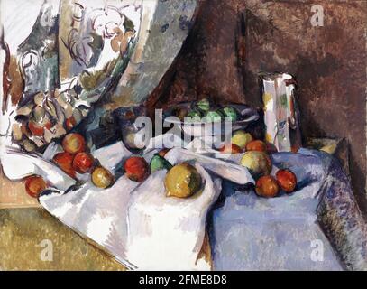 Paul Cézanne. (Francese, 1839-1906). Natura morta con le mele. 1895-98. Olio su tela. Foto Stock