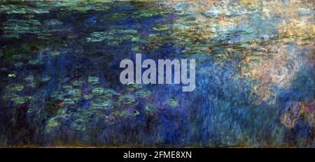 Claude Monet. (French, 1840-1926). Reflections of Clouds on the Water-Lily Pond. c. 1920. Oil on canvas, three panels. Foto Stock