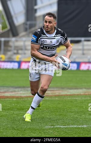 Josh Reynolds (6) di Hull FC in azione Foto Stock