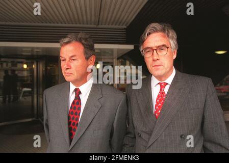 SIR CLIVE THOMPSON NUOVO PRESIDENTE DEL CBI CON ADAIR TURNEER (CONFEDERAZIONE DELL'INDUSTRIA BRITANNICA) Foto Stock