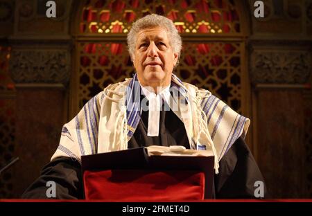 Per Matt la domenica> Rabbi Mark L. Winer della Sinagoga West London degli ebrei britannici.3 maggio 2002 foto Andy Paradise Foto Stock