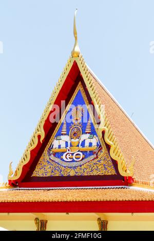 Wat Mongkon Putta (Wat Klang) la vecchia città di Phuket, Tailandia Foto Stock