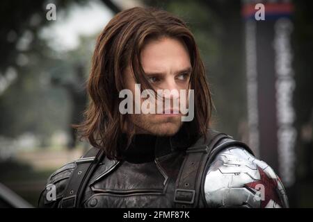 SEBASTIAN STAN IN CAPTAIN AMERICA: IL SOLDATO INVERNALE (2014), diretto da ANTHONY RUSSO e JOE RUSSO. Credito: MARVEL STUDIOS / Album Foto Stock