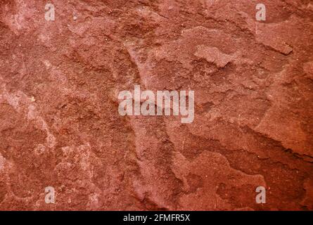 Pop art stile mogano marrone colore ruvido pietra di tessitura della superficie Foto Stock