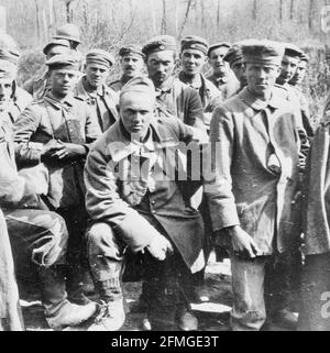 Prigionieri tedeschi, catturati dagli americani a Belleau Woods, 1918 Foto Stock