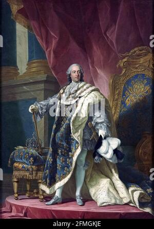 Ritratto di Luigi XV Luigi - Michel van Loo 1763 Foto Stock