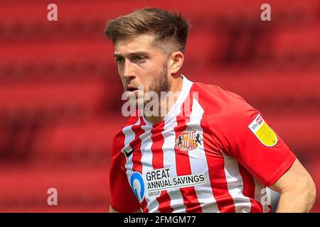 Sunderland, Regno Unito. 09 maggio 2021. Lynden Gooch N. 11 di Sunderland durante la partita a Sunderland, Regno Unito, il 5/9/2021. (Foto di IAM Burn/News Images/Sipa USA) Credit: Sipa USA/Alamy Live News Foto Stock