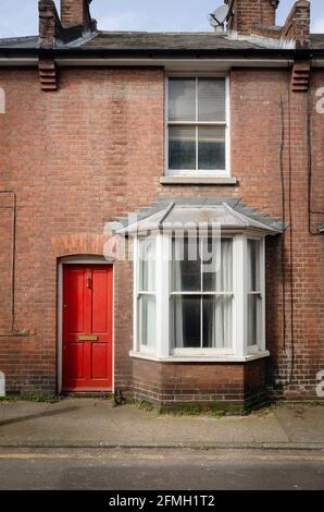 Casa a schiera vittoriana in Love Lane a Canterbury Kent Inghilterra Foto Stock